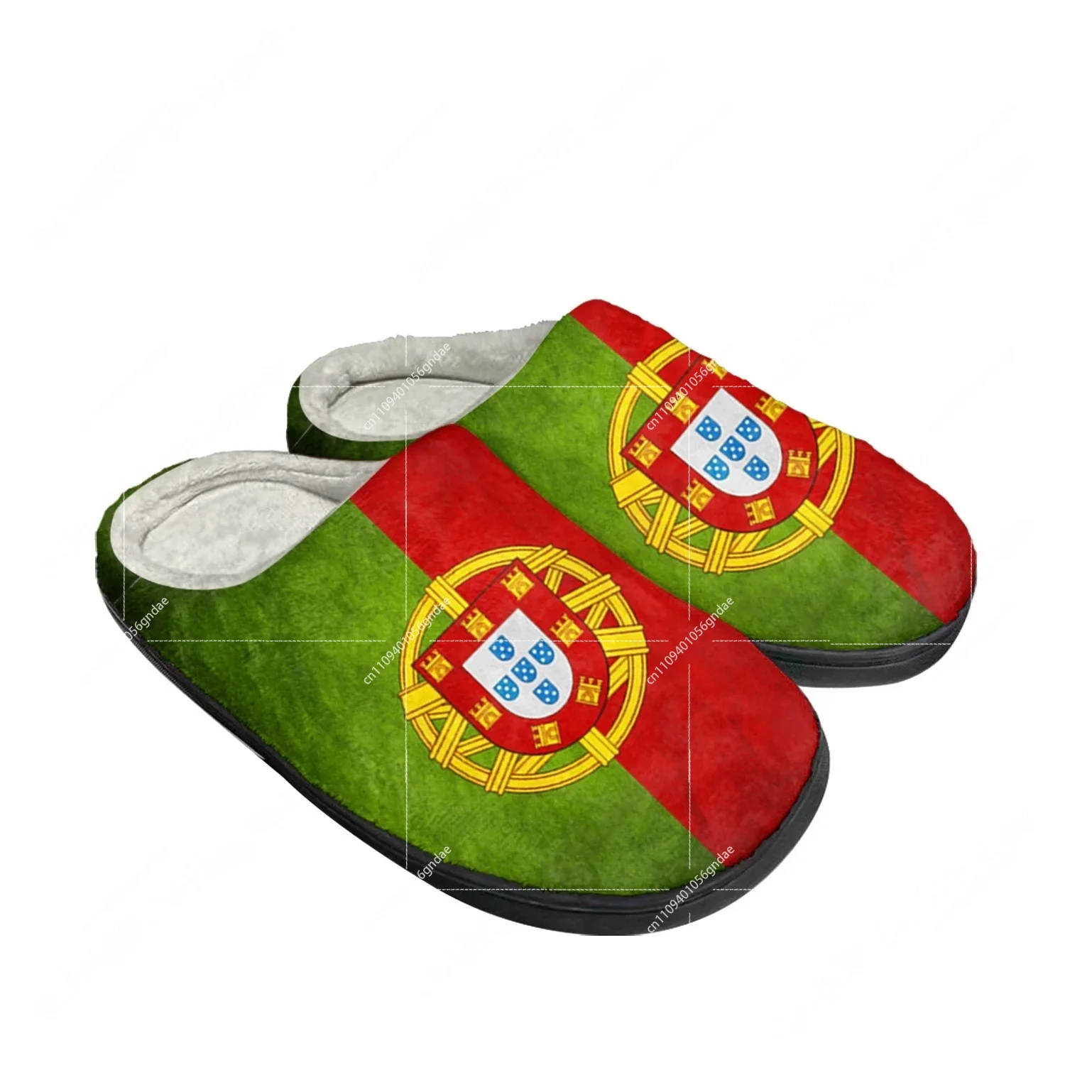 Men Shoes On Sale - Portugal Flag Home Cotton Custom Slippers