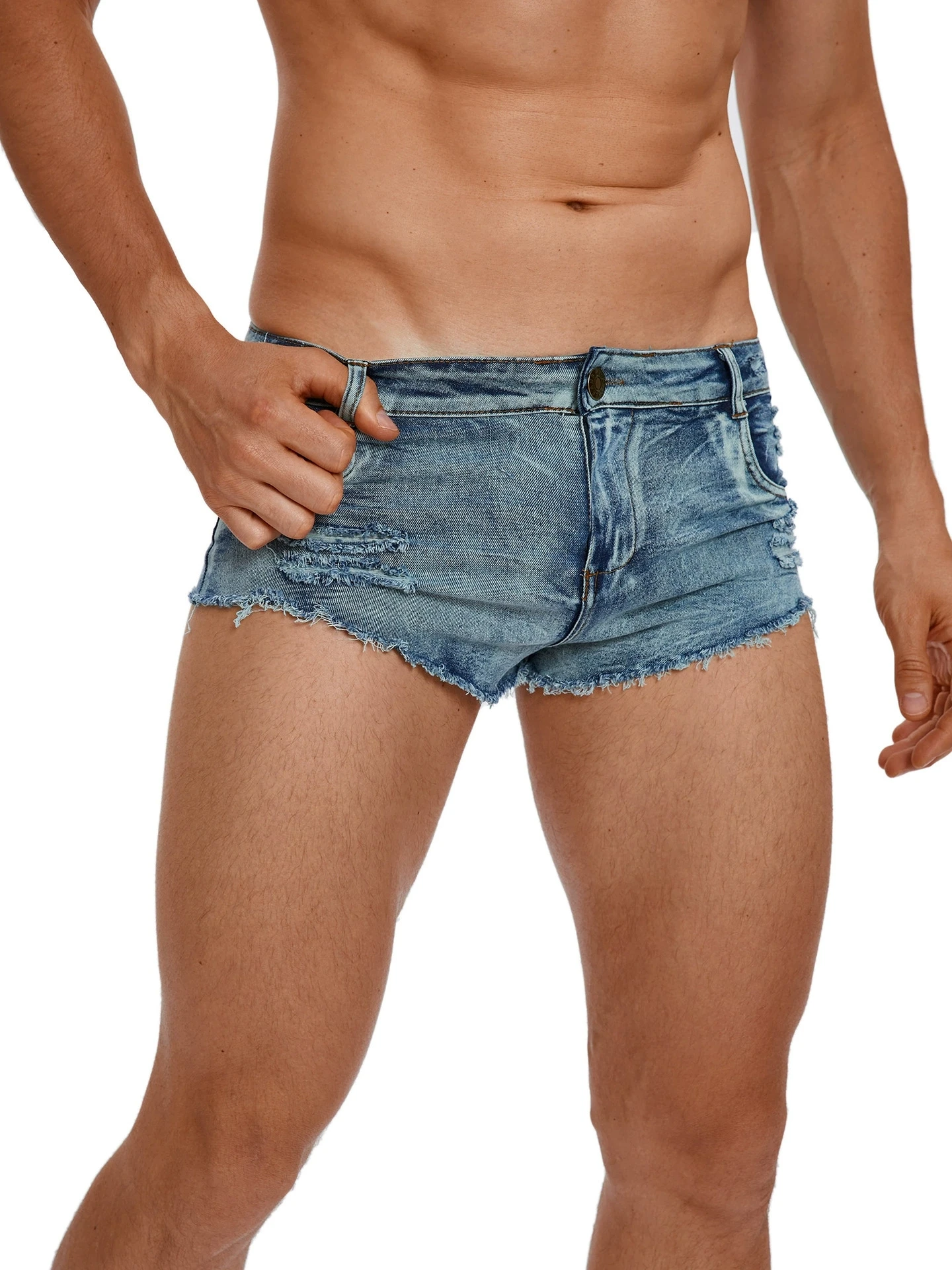 Men'S Shoes For Jeans - Men's Low Waist Jeans Shorts Fashion