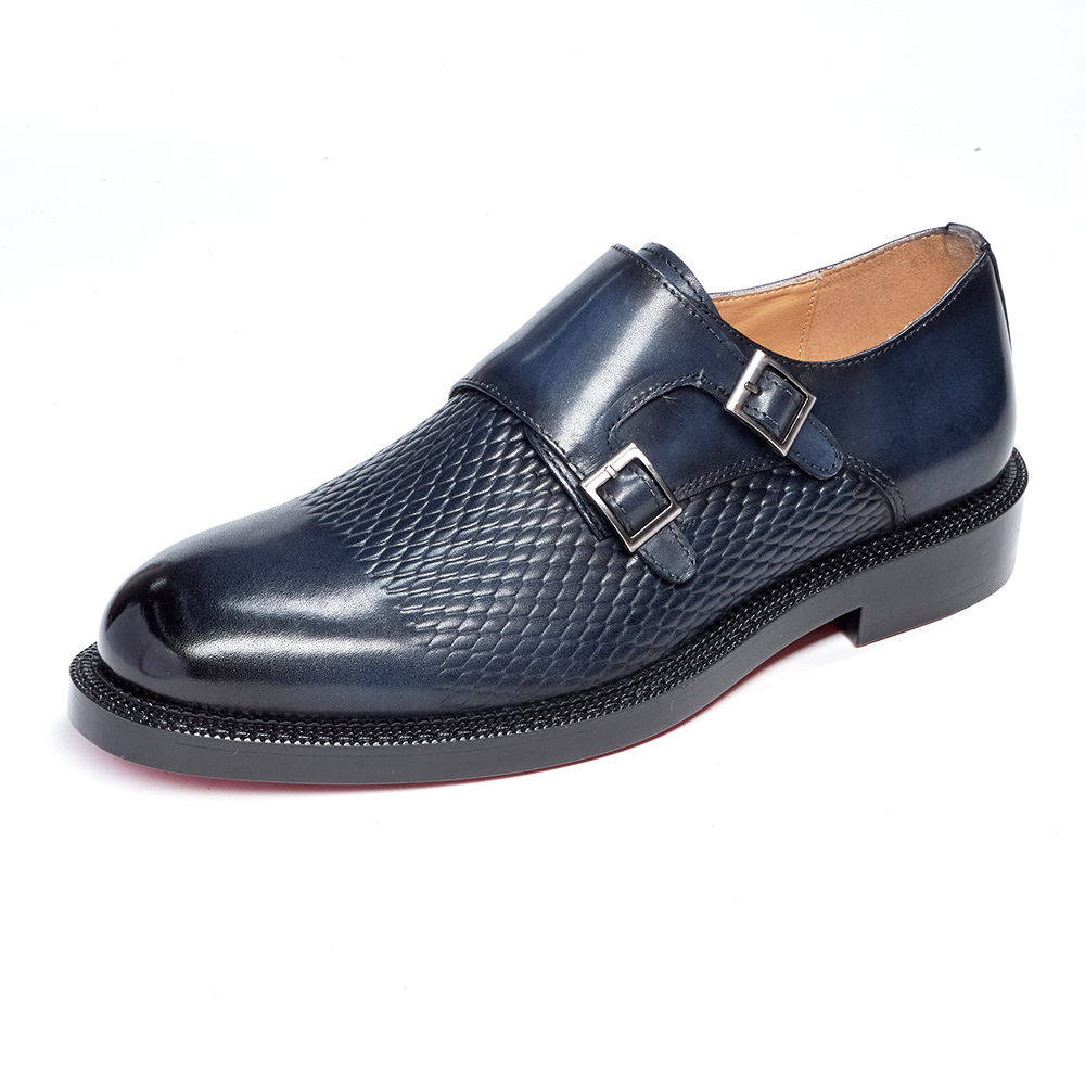 Luxury Genuine Leather Men's W - Monk Strap Shoe review and price