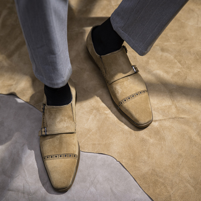 Vintage Design Men Dress Shoes - Monk Strap Shoe review and price