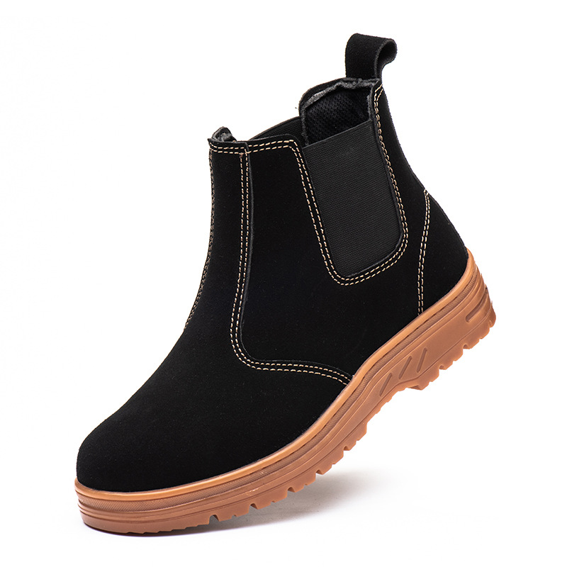 men fashion steel toe cap work - Chelsea Boots Suede review and price