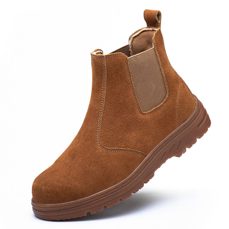 men fashion steel toe cap work - Chelsea Boots Suede review and price