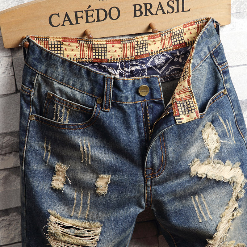 Ripped Hip-hop Denim Shorts Me - Men'S Shoes For Jeans review and price