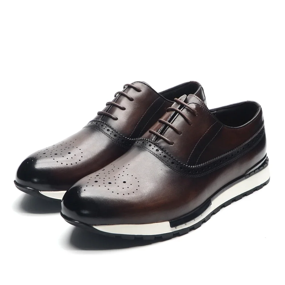 10 Colors Handmade Genuine Lea - Oxford Brogue Leather review and price