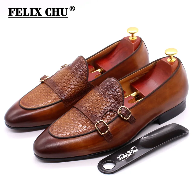 Men's Genuine Leather Loafers  - Monk Strap Shoe review and price