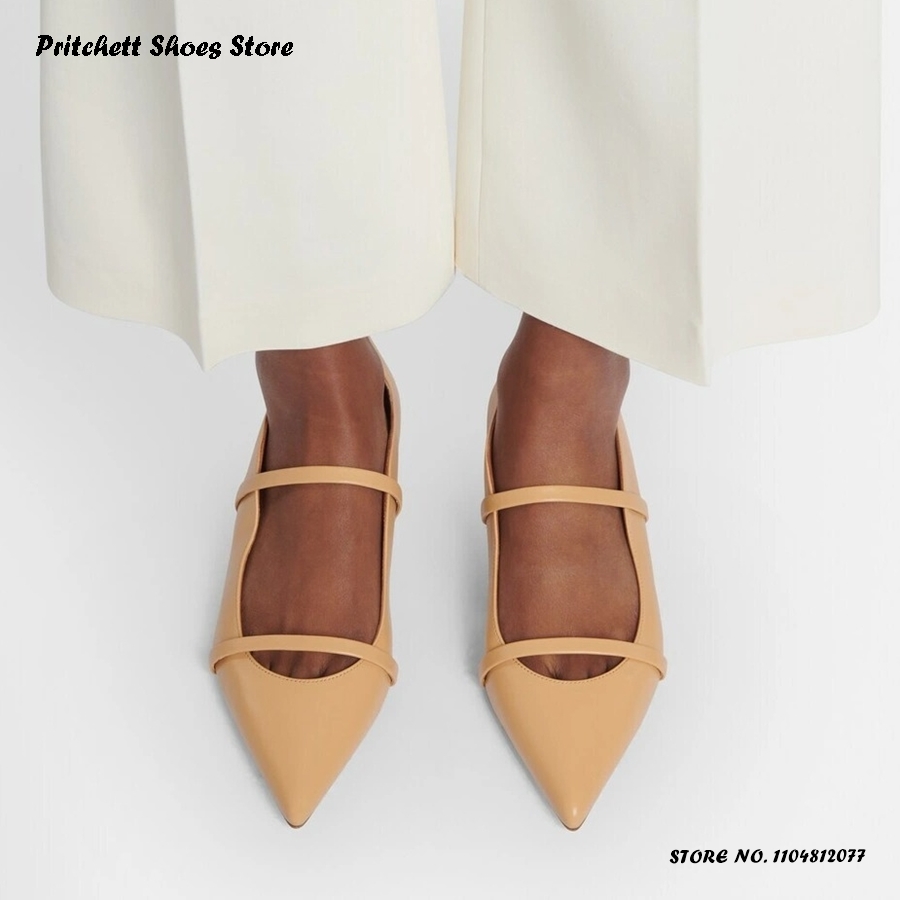 Women's Dual-straps Leather Ba - Shoes Heels Men review and price
