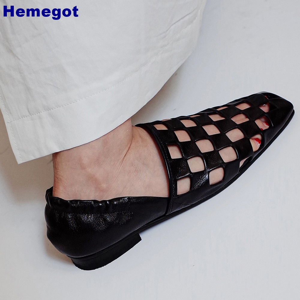 Women Black Caged Flat Sandals - Shoes Heels Men review and price