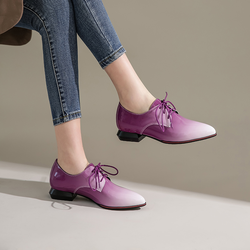 British Women Oxfords Gradient - Oxford Brogue Leather review and price