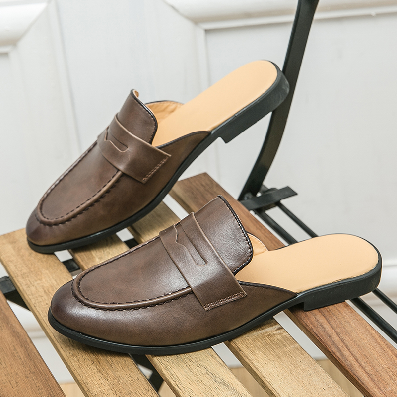 Men Fashionable Half-heeled Le - Shoes Heels Men review and price