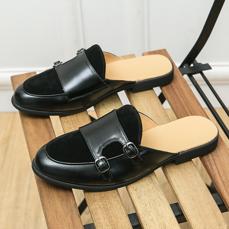 Men Fashionable Half-heeled Le - Shoes Heels Men review and price