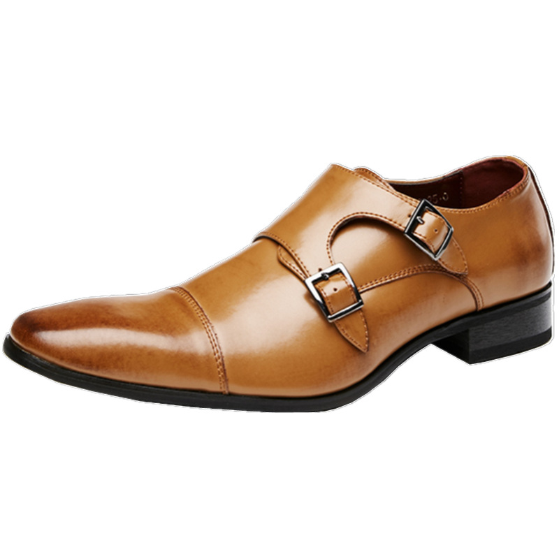 Leather Men Dress Shoes Loafer - Monk Strap Shoe review and price