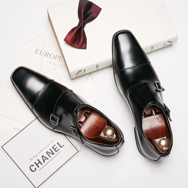 Leather Men Dress Shoes Loafer - Monk Strap Shoe review and price