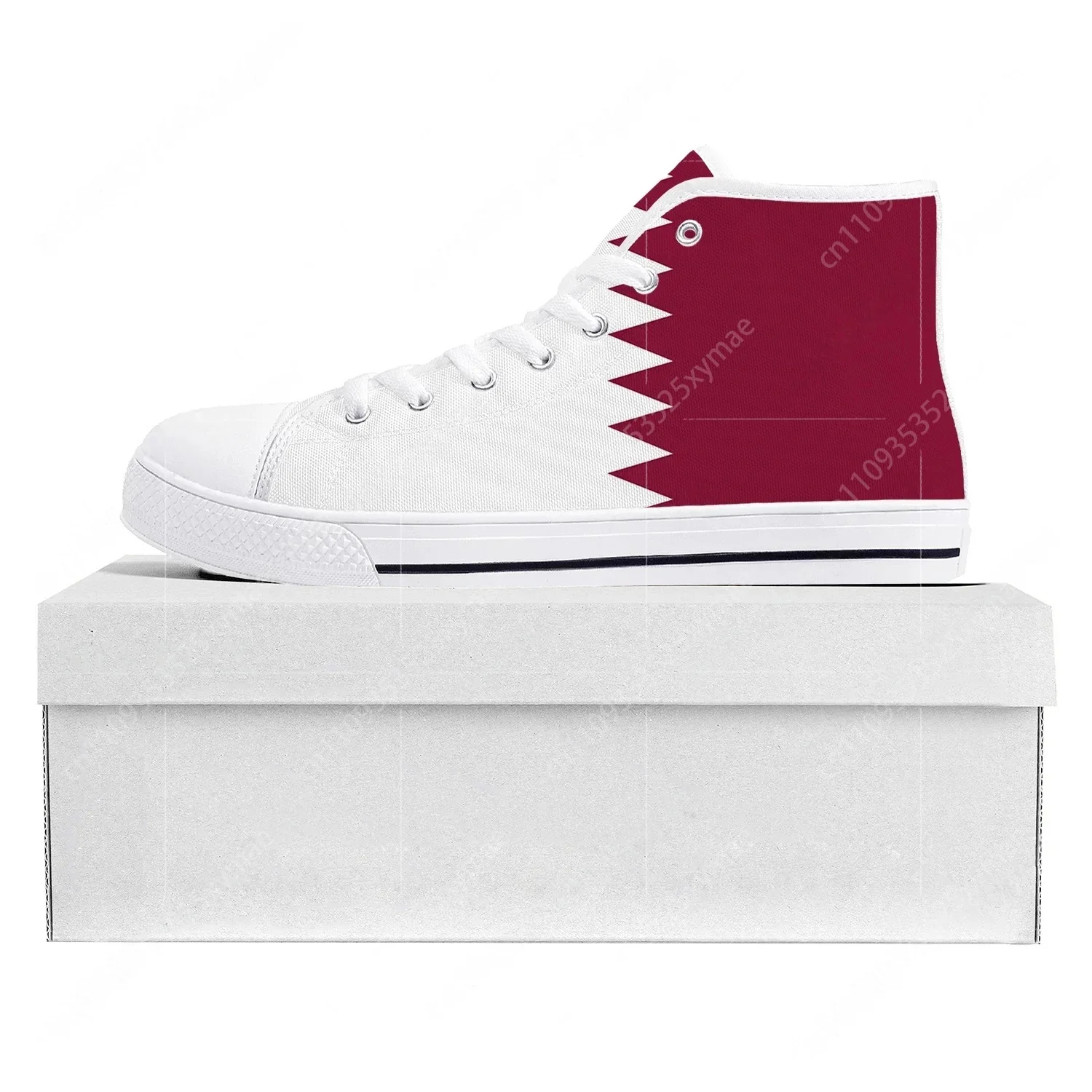 Qatar Flag High Top High Quali - Men Shoes Qatar review and price
