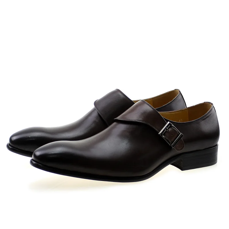 Men's Genuine Leather Monk Str - Monk Strap Shoe review and price