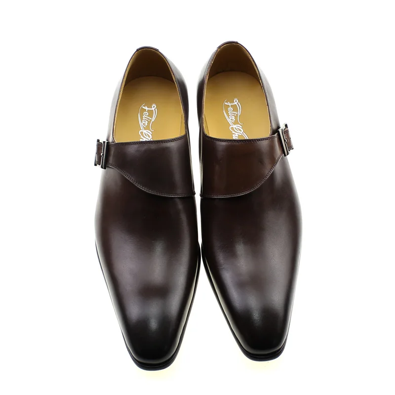 Men's Genuine Leather Monk Str - Monk Strap Shoe review and price