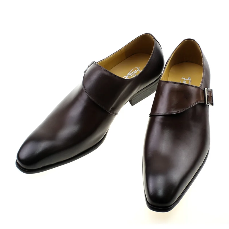 Men's Genuine Leather Monk Str - Monk Strap Shoe review and price