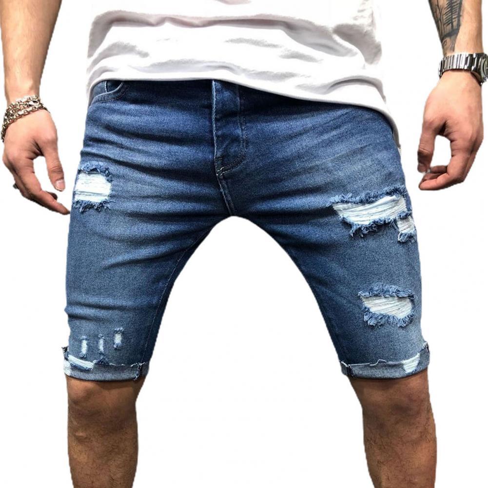 Men Short Jeans Denim Tight Sh - Men'S Shoes For Jeans review and price