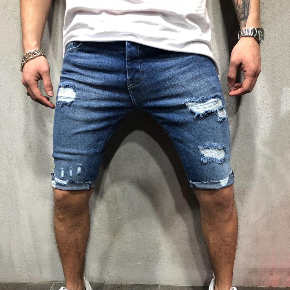 Men Short Jeans Denim Tight Sh - Men'S Shoes For Jeans review and price