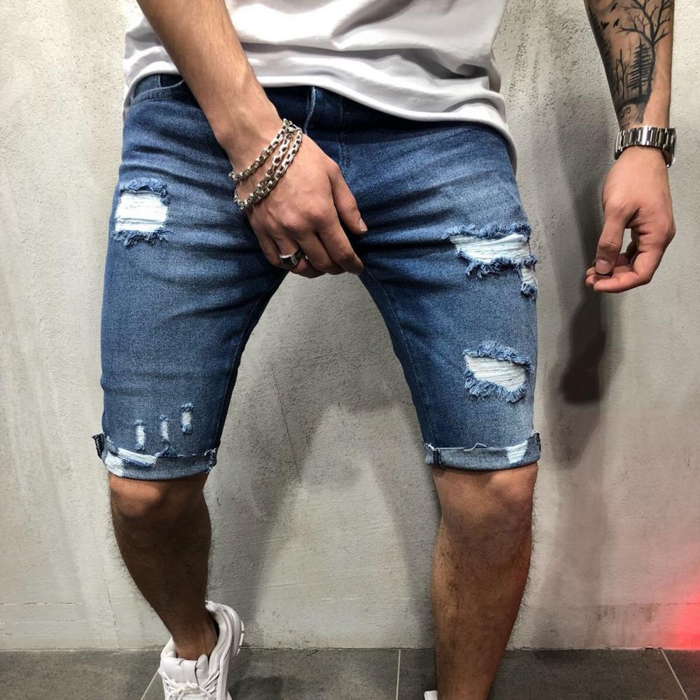 Men Short Jeans Denim Tight Sh - Men'S Shoes For Jeans review and price