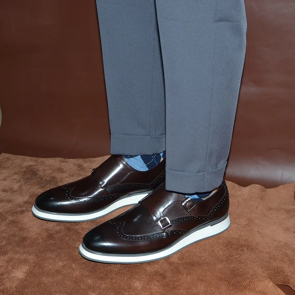 European Luxury Mens Sneakers  - Monk Strap Shoe review and price