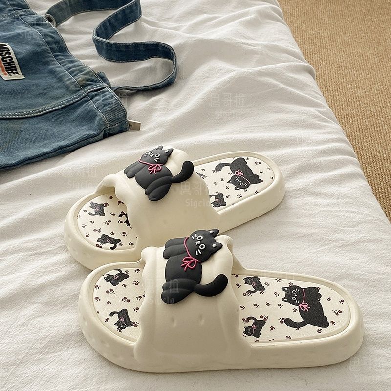 Printting Cute Bear Women Slip - Men Shoes On Sale review and price