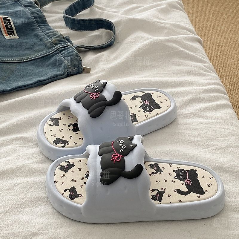 Printting Cute Bear Women Slip - Men Shoes On Sale review and price