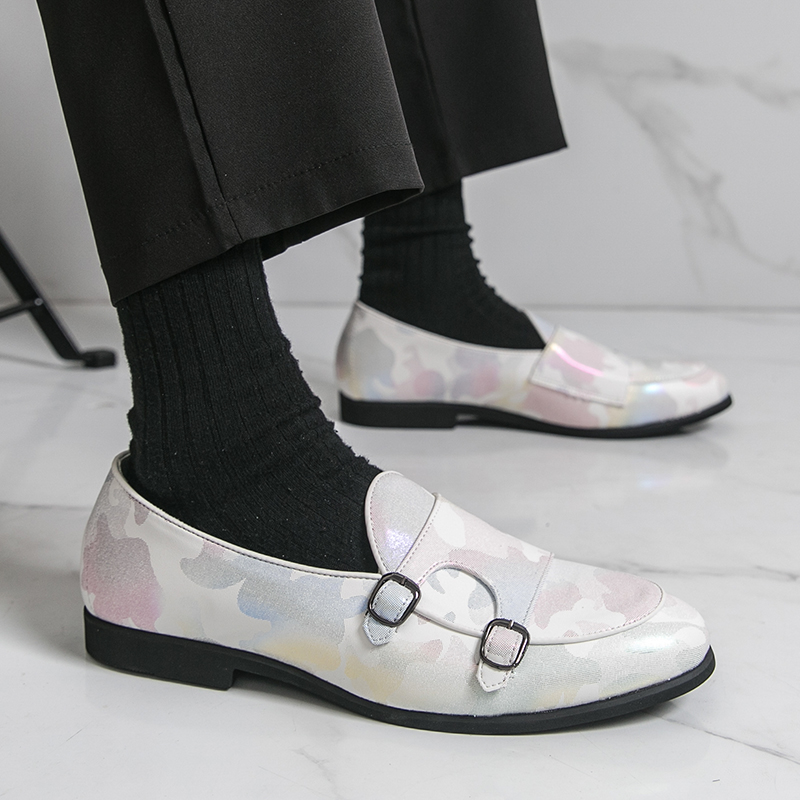 Breathable Mens Loafers Colorf - Monk Strap Shoe review and price
