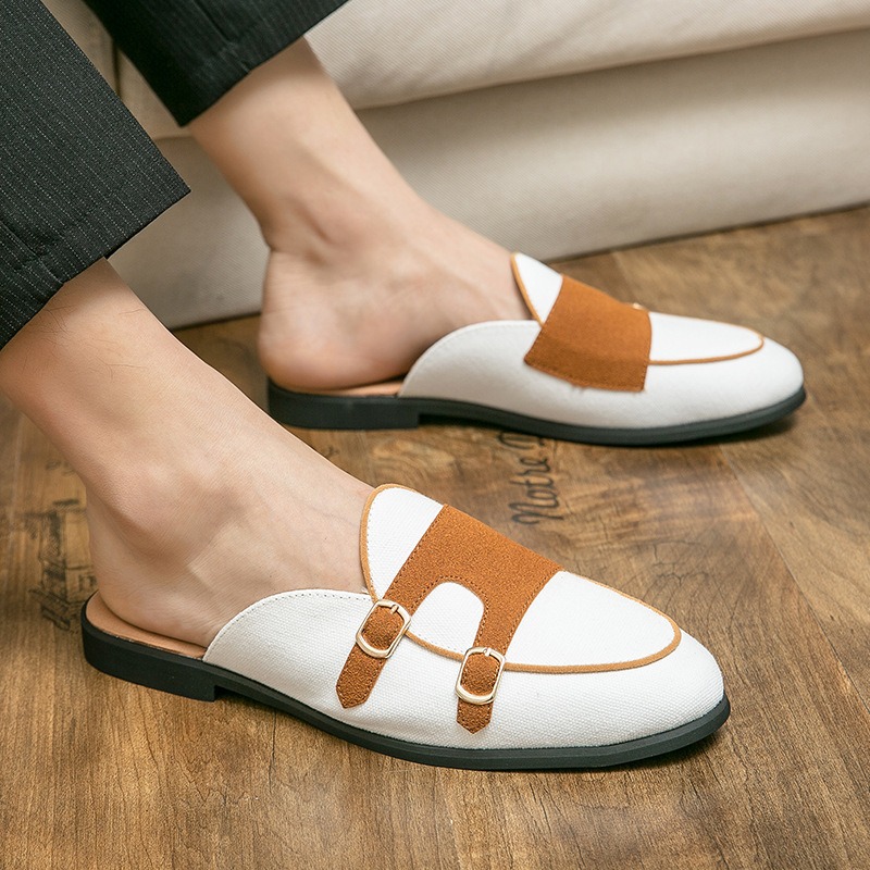 canvas mules half shoes for ma - Monk Strap Shoe review and price