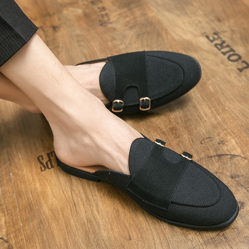 canvas mules half shoes for ma - Monk Strap Shoe review and price