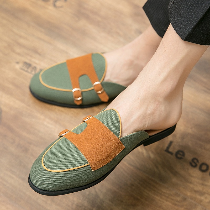 canvas mules half shoes for ma - Monk Strap Shoe review and price