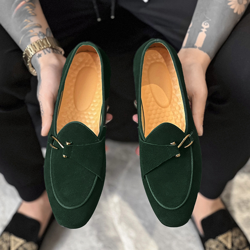 New Mens Trendy Pointed Suede  - Monk Strap Shoe review and price