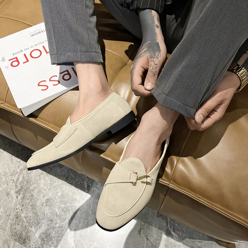New Mens Trendy Pointed Suede  - Monk Strap Shoe review and price
