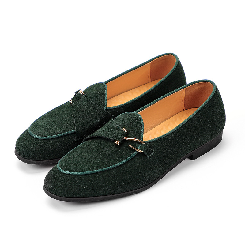 New Mens Trendy Pointed Suede  - Monk Strap Shoe review and price