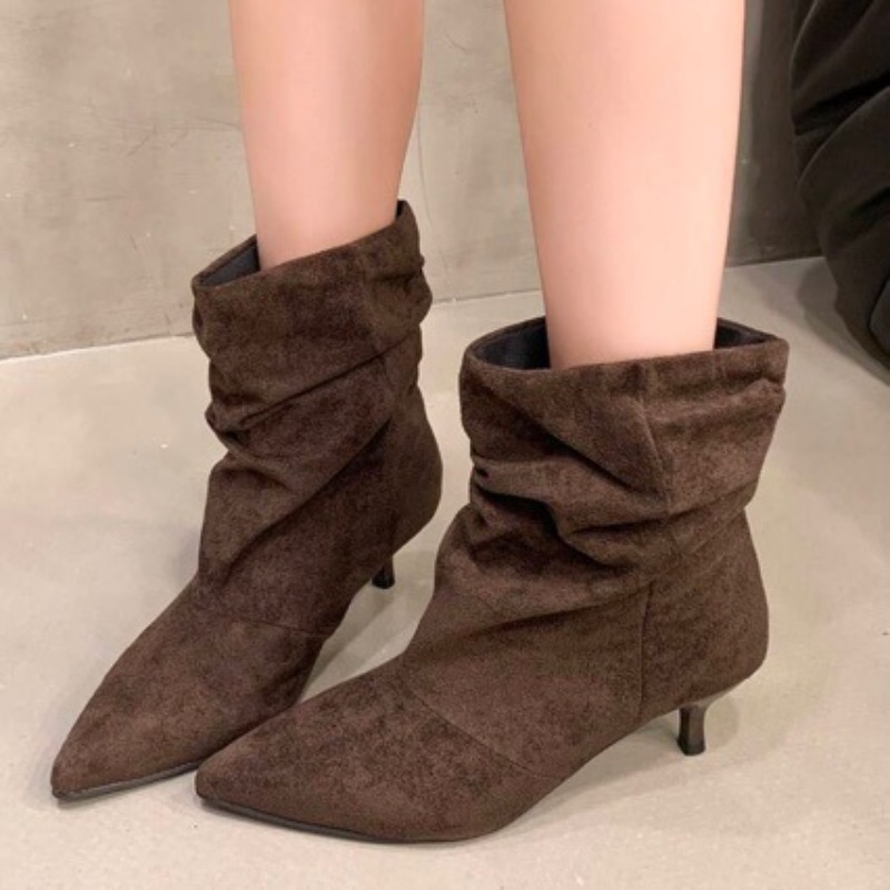 Brown Retro Elegant Designer A - Chelsea Boots Suede review and price