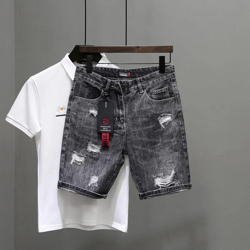 Men's Short Jeans Pants Black  - Men'S Shoes For Jeans review and price