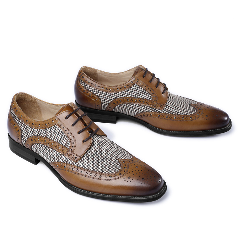 New Oxford Business Men Shoes  - Oxford Brogue Leather review and price