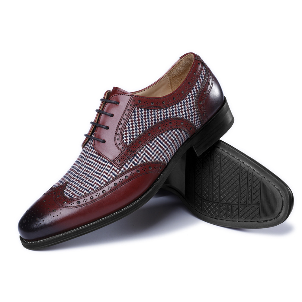 New Oxford Business Men Shoes  - Oxford Brogue Leather review and price