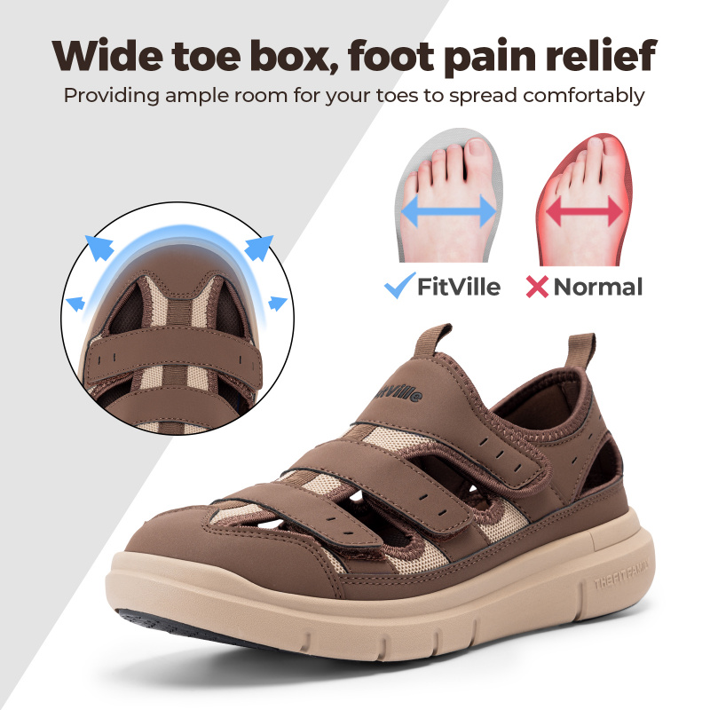 Summer Men'S Sandals Widened D - Men'S Shoes Diabetic review and price