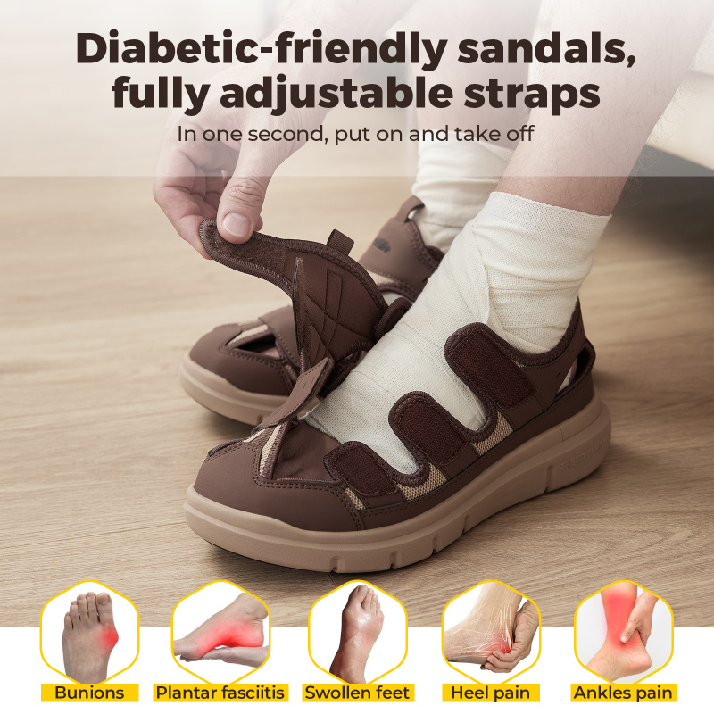 Summer Men'S Sandals Widened D - Men'S Shoes Diabetic review and price