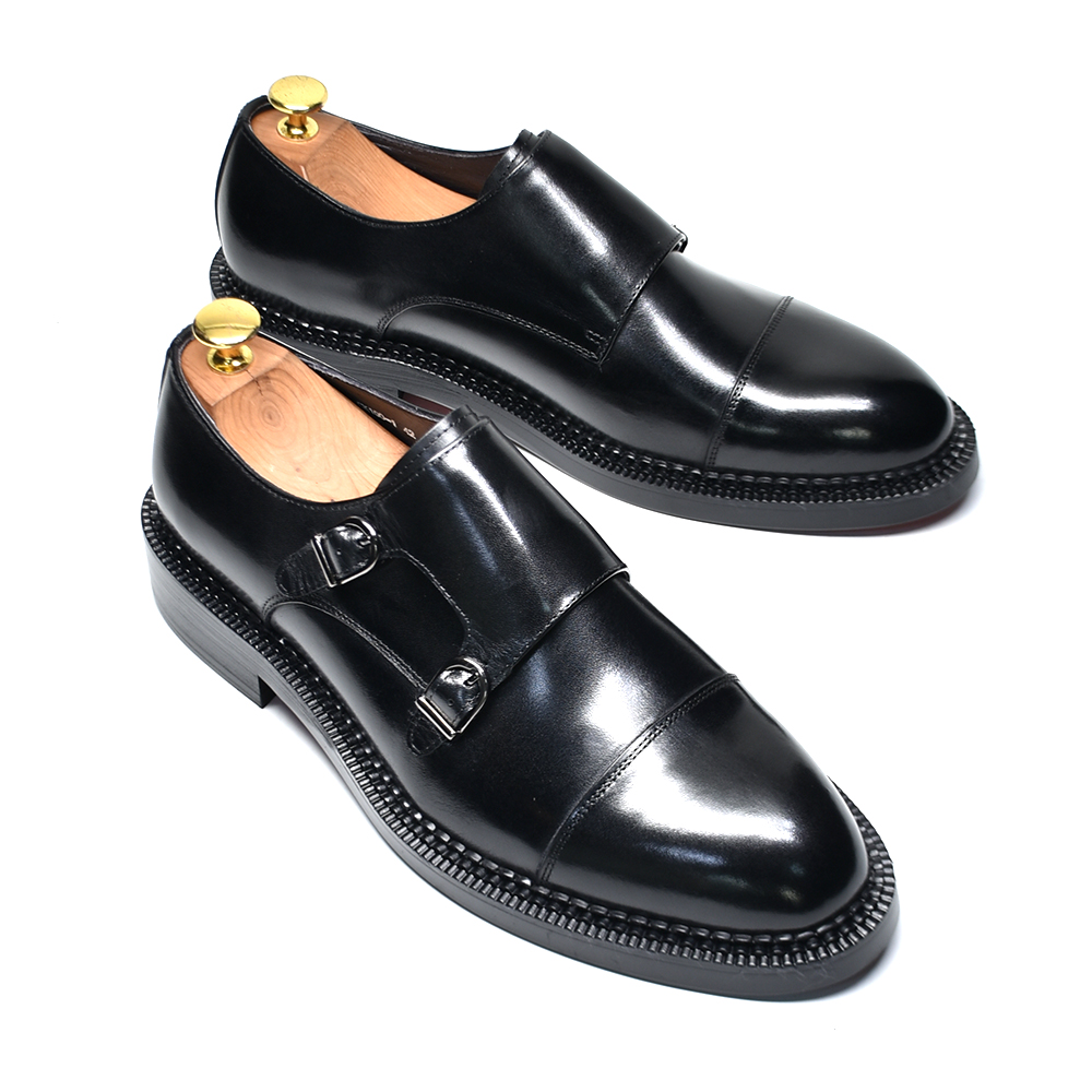Luxury Genuine Leather Men's W - Monk Strap Shoe review and price