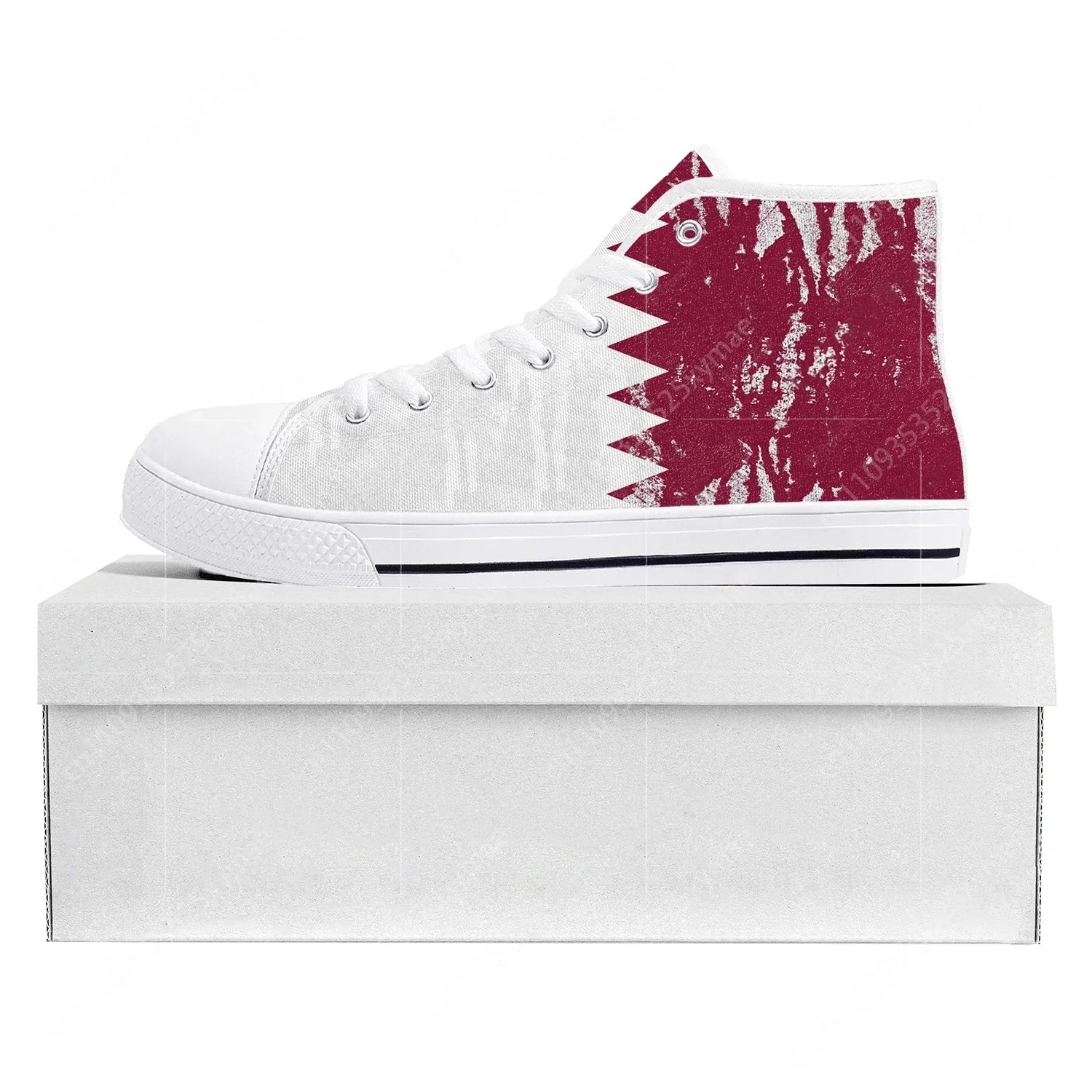 Qatar Flag High Top High Quali - Men Shoes Qatar review and price